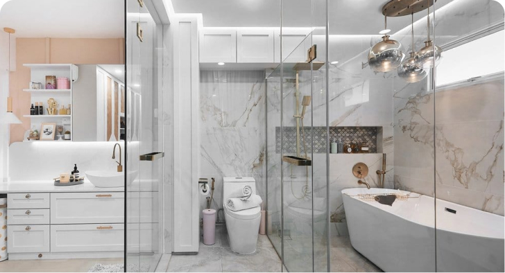 Toilet renovation Singapore waterproofing tiling and bathroom upgrade