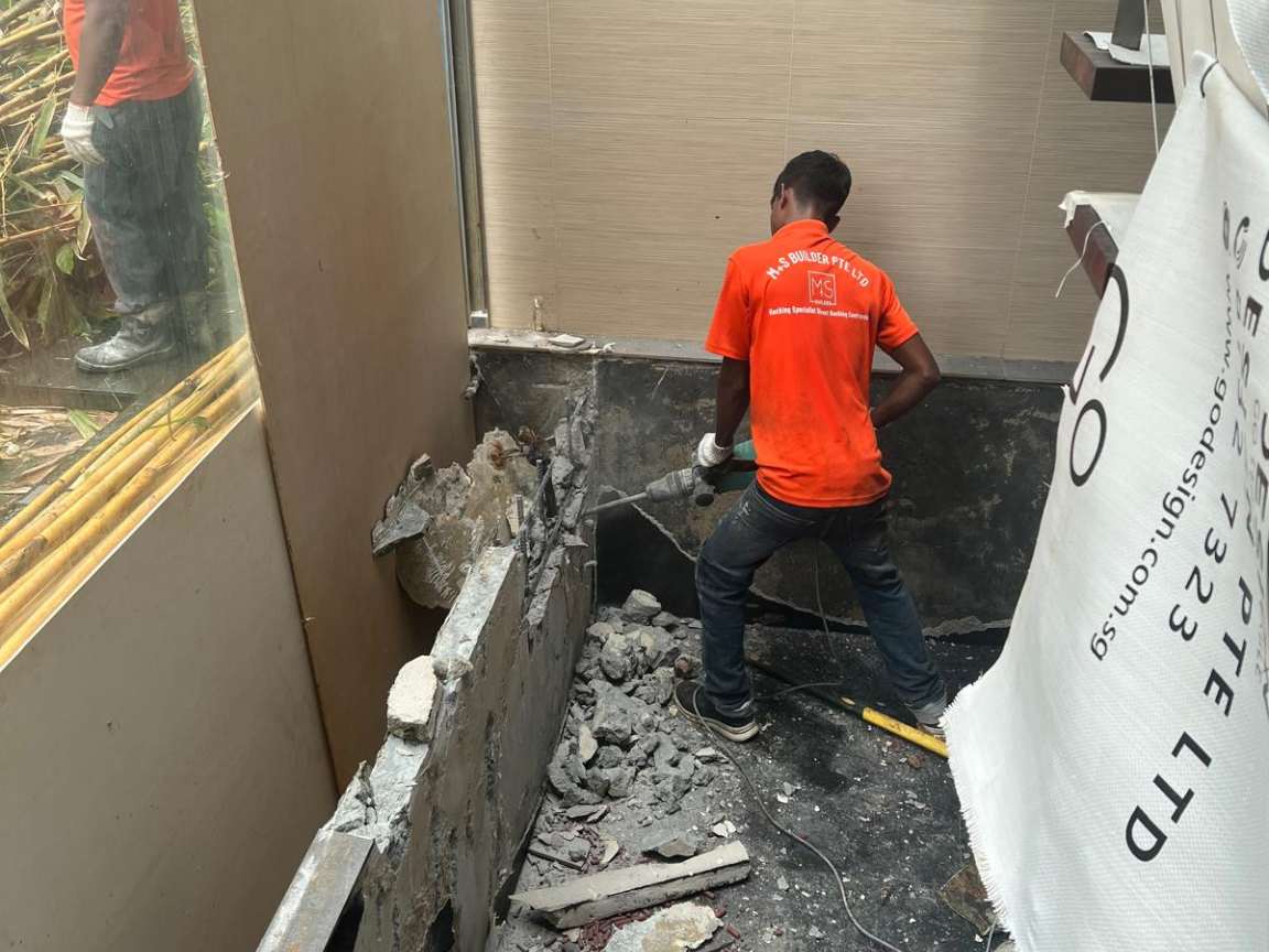 Wall surface hacking & dismantling Singapore