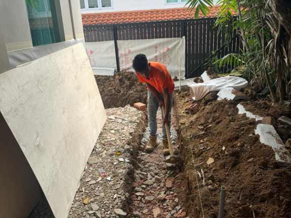 Outdoor soil removal disposal services Singapore