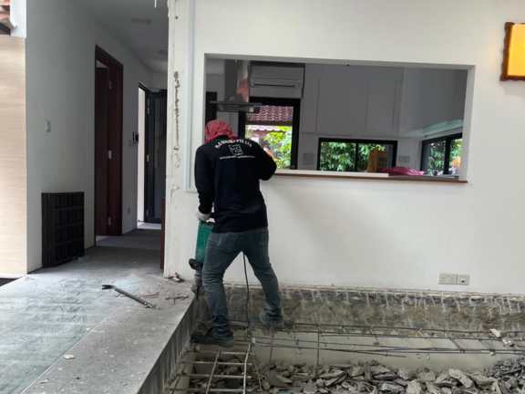 Residential reinstatement floor hacking Singapore