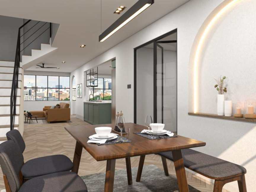 Modern dining area renovation works Singapore